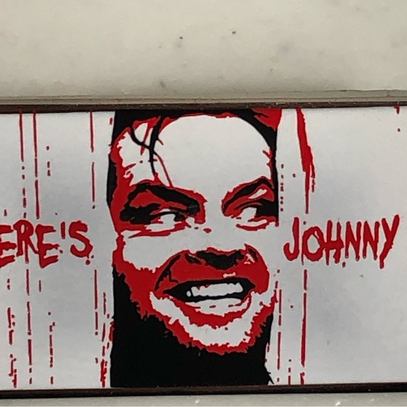 The Shining Heres Johnny Pin Lapel Jack Nicholson Shelley Duvall - Picture 2 of 9